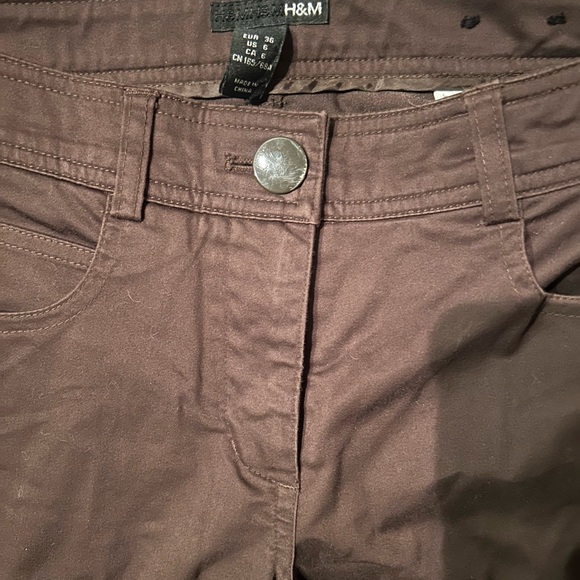 Flare leg pants w/ front pockets & back pockets- zippered fly, button closure - Picture 8 of 10